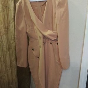 Tan dress with buttons, never worn